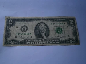 1976 USA 2 Dollar Banknote Circulated- FREE POSTAGE!! - Picture 1 of 2