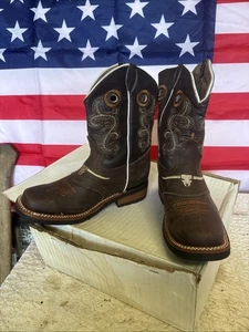 Stivali da cowboy Bronquito donna ragazza taglia 3,5 marrone country e western - Foto 1 di 17