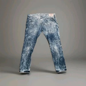 True Religion World Tour Acid Wash 100% Cotton Jeans Men’s 42 Distressed EUC - Picture 1 of 10