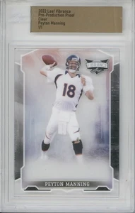 2022 Leaf Vibrance Clear Proof Peyton Manning 1/1 - Picture 1 of 1