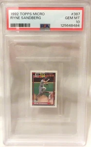 Ryne Sandberg **PSA 10** GEM MINT 1992 Topps Micro #387 - Picture 1 of 2