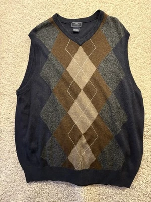 Dockers Suéter Chaleco Adulto Extra Grande 1XL Azul Argyle Diamante Informal Hombre ***** Foto 1 de 4