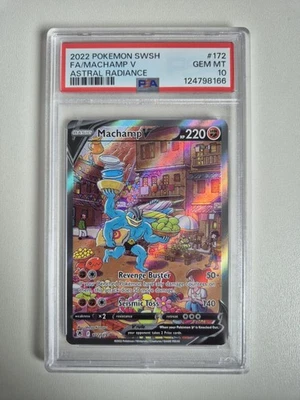 PSA 10 Machamp V 172/189 Astral Radiance Alt Art Ultra Rare Pokémon GEM MINT - Image 1 of 2