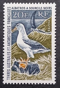 Timbre TAAF Albatros sourcils noir Colonies françaises N° 24 neuf * C: 500 € - Picture 1 of 2