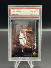 1998 Topps Finest #235 Paul Pierce Celtics Rookie RC PSA 10 GEM