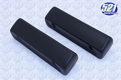 Armrest Pads Black Pr Fit 66-70 B-Body Charger RoadRunner GTX 66-71 C-Body Mopar - Image 1 of 2