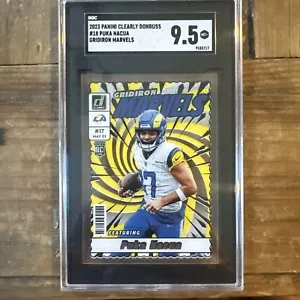 2023 Donruss chiaramente Puka Nacua #18 Gridiron Marvels SGC 9,5 - Foto 1 di 2