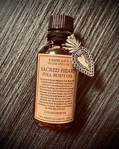 Sacred Heart Magick Full Body Oil (Handmade, Organic, Witchcraft, Hoodoo) - Picture 1 of 1