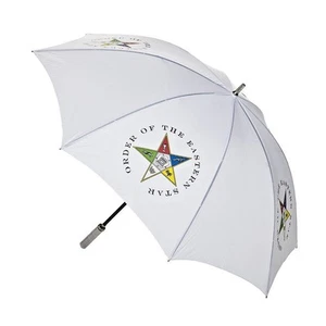 OES 30" Jumbo Umbrella - Order of The Eastern Star - Straight Handle - Picture 1 of 1