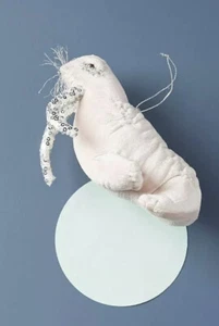 Paillettes velluto cotone Walrus ornamento Anthropologie nuovo con etichette TAMAR MOGENDORFF rosa - Foto 1 di 4