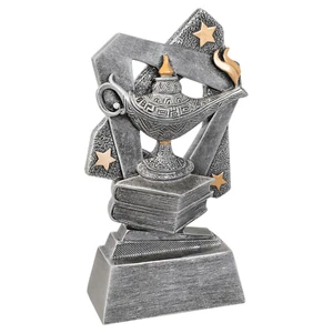 Trofeo de Educación Lámpara de Conocimiento 6.5" Personalizado Gratis - Imagen 1 de 2