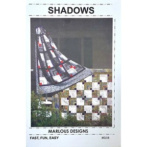Shadows Quilt Pattern MD18 by Marlous Designs Makes 2 Sizes Fat Quarter Friendly - Picture 1 of 7