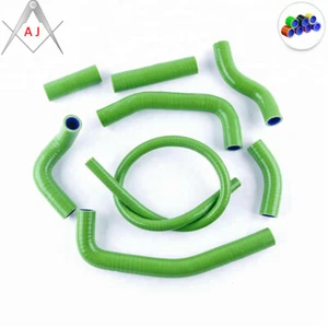Kit de mangueras refrigerante verde para radiador de silicona verde para Kawasaki KX500 KX 500 1988-2004 - Imagen 1 de 11