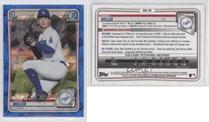 2020 Bowman Chrome Draft Sapphire Edition Bobby Miller #BD-38