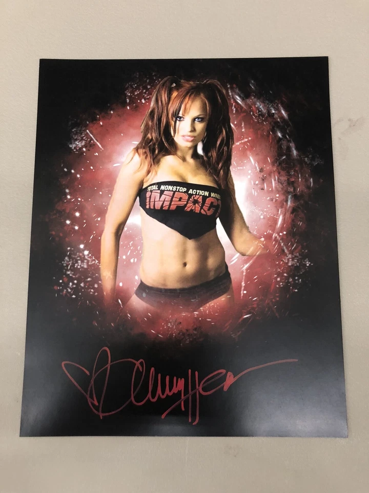 Christy Hemme NWA WWE Diva Lucha Playboy Foto Firmada Automáticamente 8x10 SIN CERTIFICADO DE AUTENTICIDAD Foto 1 de 1