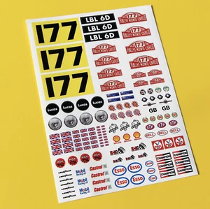 Pegatinas escala 18 Mini Monte Carlo '177' Rauno Aaltonen para Diecast/RC Mini - Imagen 1 de 2