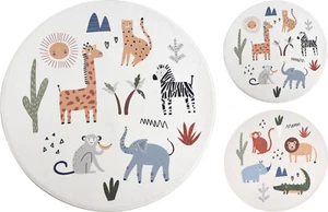 Kinderteppich SAVANNE 100cm Rund Spielteppich Krabbelmatte Unterlage Kinderzimme - Bild 1 von 13