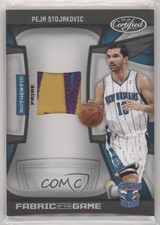 2009-10 Certified Fabric of the Game Prime /10 Peja Stojakovic #FOG-PS