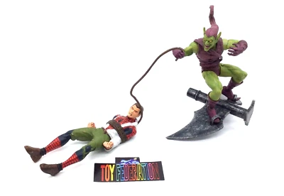 Figura de acción Marvel Diamond Select Green Goblin Peter Parker Spiderman 2004 Foto 1 de 4