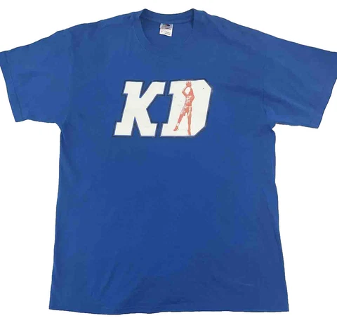 Blue Kevin Durant KD Royal Blue OKC #35 XL T-Shirt Cover