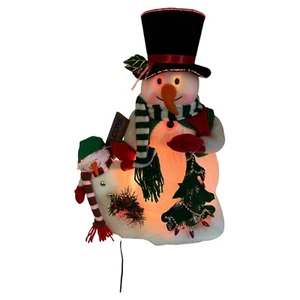 Favorite Things 16" Glasfaser Schneemann mit Babylicht Weihnachten - Bild 1 von 14