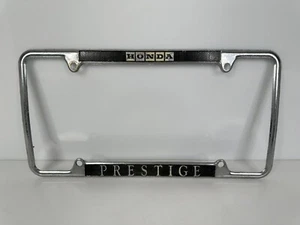 Vintage 1980’s Prestige Honda License Plate Frame Thomasville GA USA HTF - Picture 1 of 2