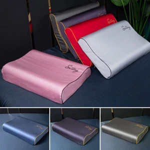 Funda de almohada de seda contorno de espuma viscoelástica fundas de almohada de látex 30*50 cm - Imagen 1 de 28