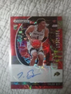2020 Panini Prizm Draft Picks Tyler Bey Rookie Auto Rookie RC Red Scope 23/88 - Image 1 of 2
