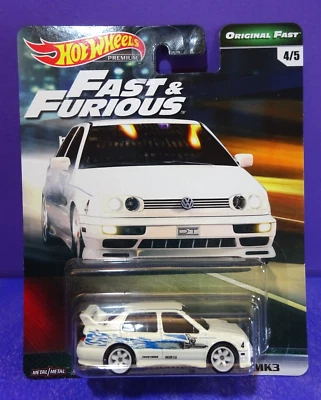 Hot Wheels Premium FAST & FURIOUS - ORIGINAL FAST VOLKSWAGEN JETTA MK3. No. 4/5 - Image 1 of 4