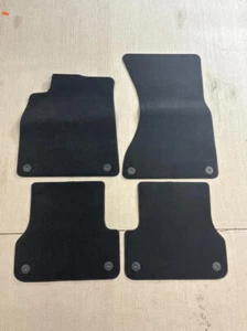 AUDI A6 A7 Front Rear Floor Mats Black 4G1 863 691 A QA5 Genuine OEM - Picture 1 of 8
