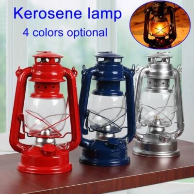 Retro Kerosene Lamp Portable Outdoor Camping Night Light Iron Lantern Lighting - image 1 of 4