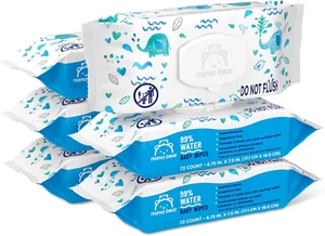 Amazon Brand - 99% Water Based Baby Wipes, Hypoallergenic for Sensitive Skin, F - Picture 1 of 12