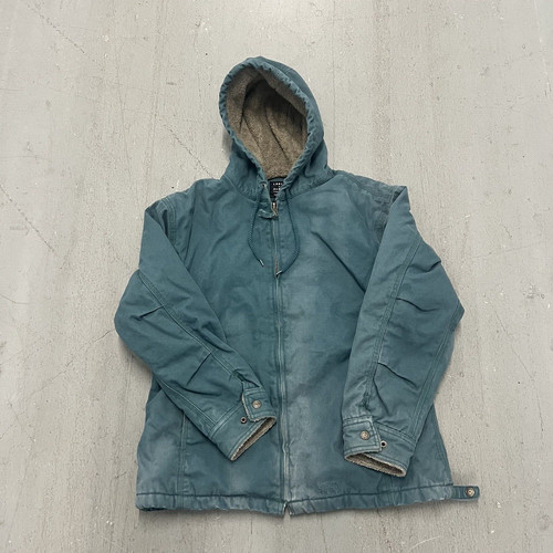 VETEMENTS Gilet Lakin Mckey Trading Co uomo LR verde sherpa foderato tela outdoor