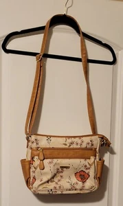 Koltov Beautiful Spring/Summer Botanical Multi Pocket Crossbody Purse - Picture 1 of 7