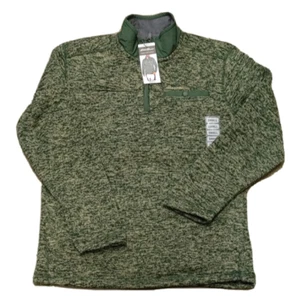 NEU Herren EDDIE BAUER Palmen meliert 1/4 Reißverschluss Fleecepullover Small - Bild 1 von 4