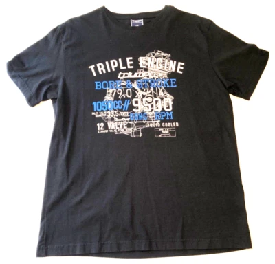 Nueva Camiseta Triumph Speed Triple Moto Color Negro Talla L Grande Foto 1 de 4