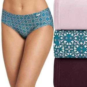 Jockey L20637 Women's 3-Pack Multicolor Supersoft Bikini Size 5 - Picture 1 of 3