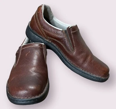 REDHEAD 棕色皮革懒人鞋 男式 尺码 11.5 M — 第 1/4 张图片