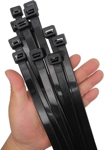 Corbatas largas con cremallera 24 pulgadas extra anchas grandes corbatas de cremallera de alta resistencia con 250 libras de largo... - Imagen 1 de 4