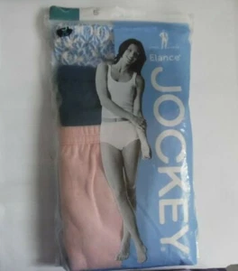 -3 JOCKEY ELANCE WOMEN'S FRENCH CUT PANTIES COTTON PEACH,BLUE,BLUE FLORAL SIZE 5 - Picture 1 of 9