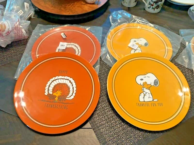 Pottery Barn Snoopy Peanuts kids holiday Thanksgiving party School Disney SET 4 - Image 1 of 4