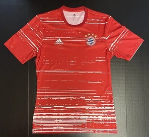 MEN'S ADIDAS FC BAYERN MUNCHEN MUNICH JERSEY SHIRT-S - RED PRE OWNED - Picture 1 of 9