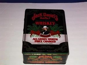 Jack Daniels Hinged Tin Box Tennessee Whiskey Old No 7-11"X8"X4"  DDD1 - Picture 1 of 6