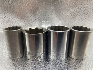 "Lote de 4 enchufes Craftsman vintage 1/2"" Drive G G1 serie V 44226 47508"  - Imagen 1 de 6