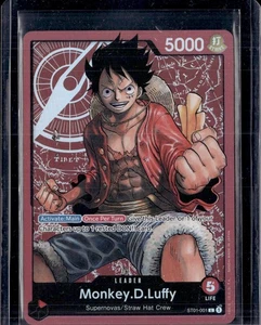 2022 One Piece Errata #ST01-001 Monkey D. Luffy Leader Foil (50K) - Picture 1 of 2