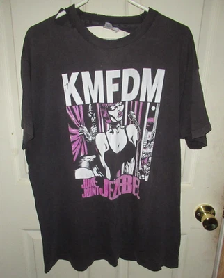 Vintage 1995 KMFDM Juke Joint Jezebel Sleeveless Shirt Size XL NIN - Image 1 of 4