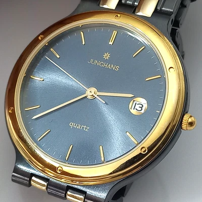 ELEGANT NOS 1990'S  JUNGHANS 2 TONE QUARTZ REF: 41/1500 + INSTRUCTIONS/GUARANTEE - Image 1 of 4