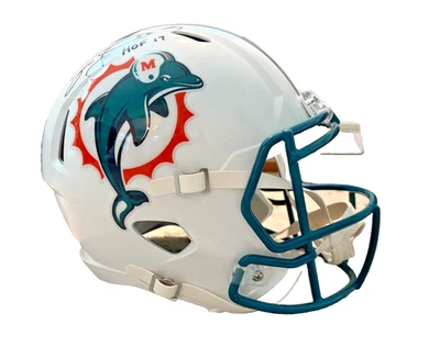 Casco de velocidad Riddell tamaño completo firmado por Jason Taylor/Miami Dolphins certificado de autenticidad (hof 17) Foto 1 de 4