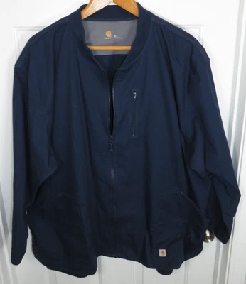 Carhartt Mens Ripstop Zip Front Scrub Workwear Lightweight Jacket 3XL - Image 1 of 4