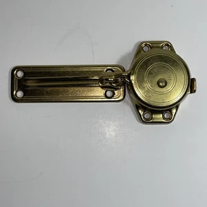 EUC Vtg Brass Protec King Tamper Proof Locking Security Chain Night Door Guard - Picture 1 of 10